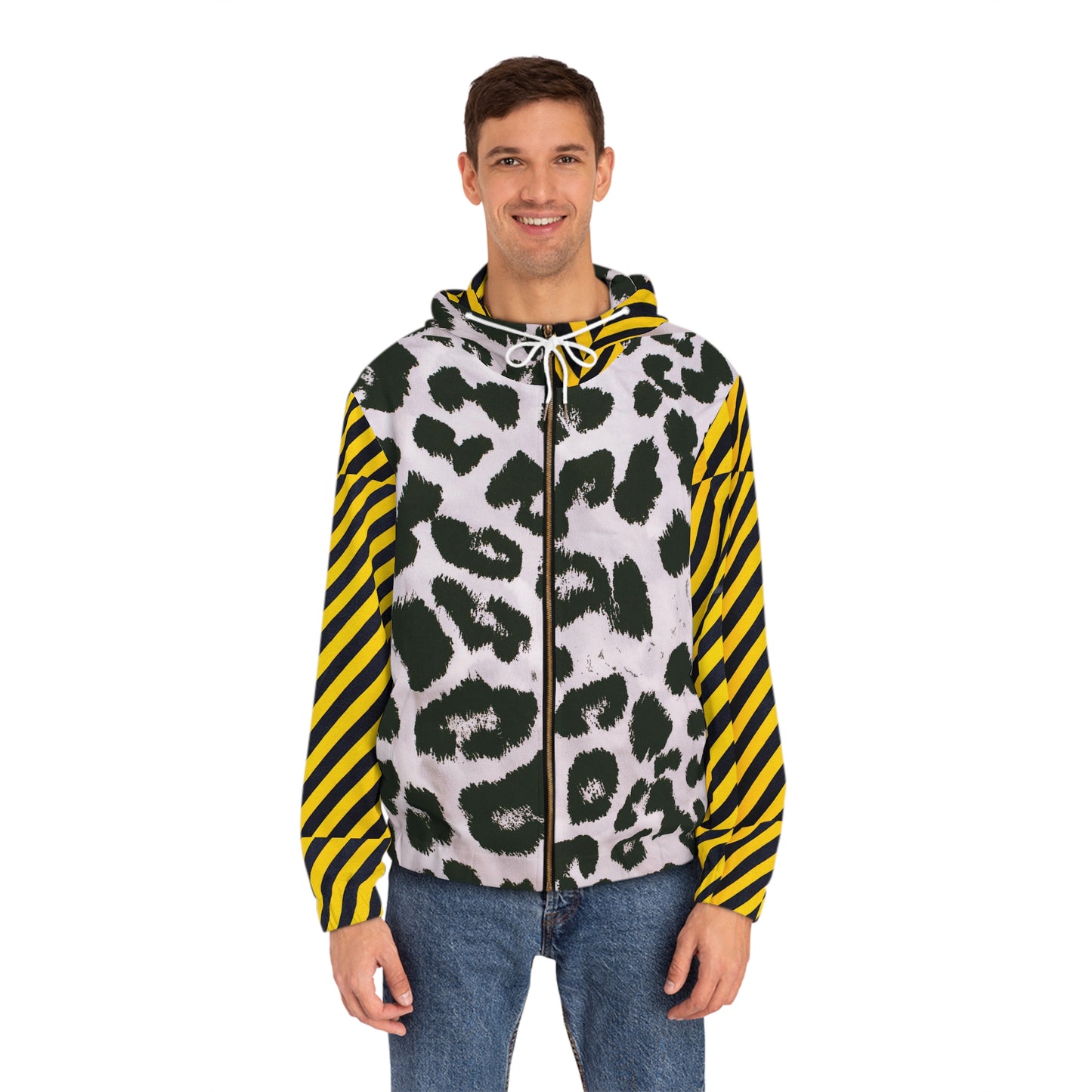 Men's High Fashion Full-Zip Hoodie by Quik Buzz