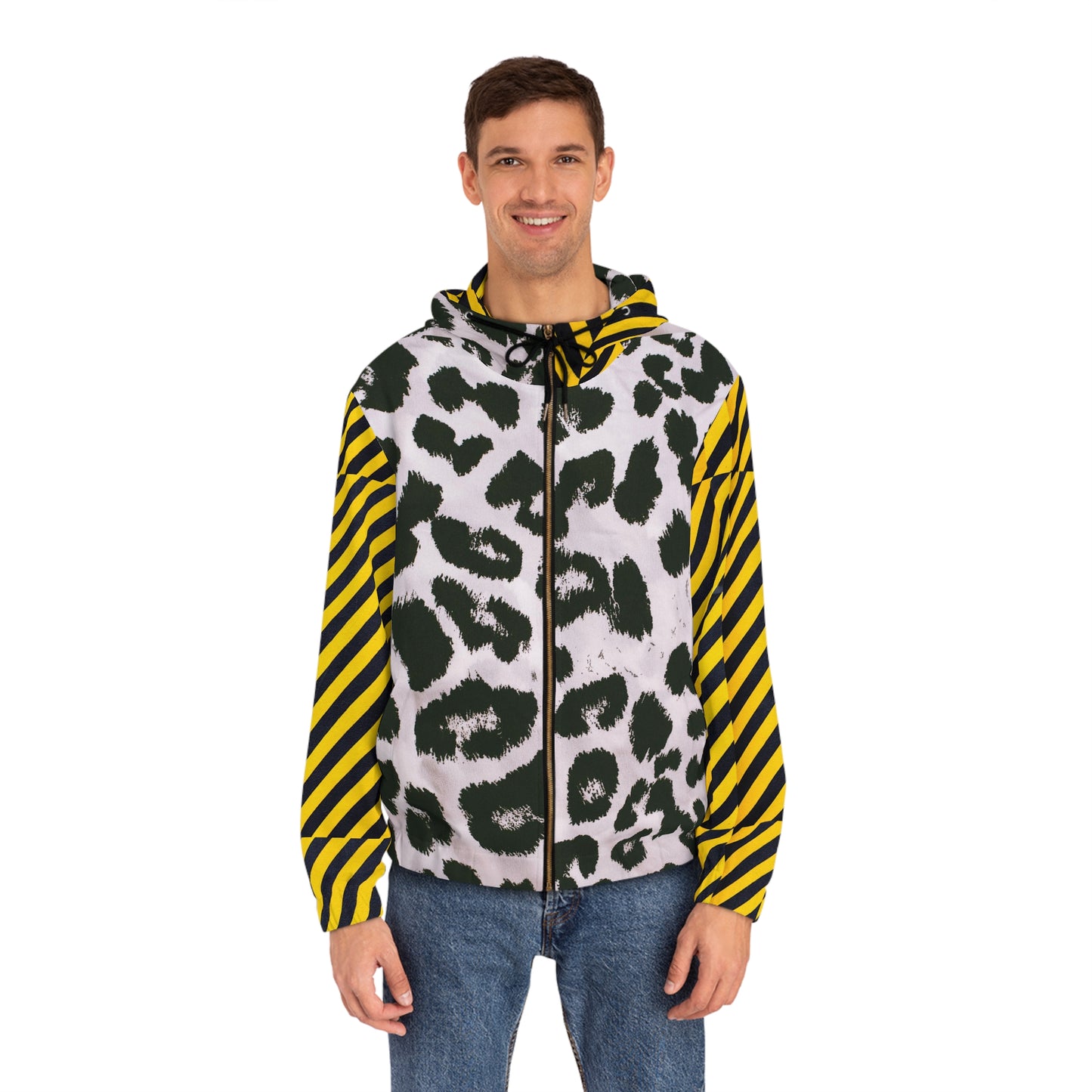 Men's High Fashion Full-Zip Hoodie by Quik Buzz