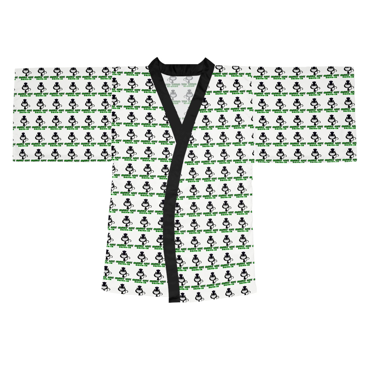 GREEDY CATT Long Sleeve Kimono Robe