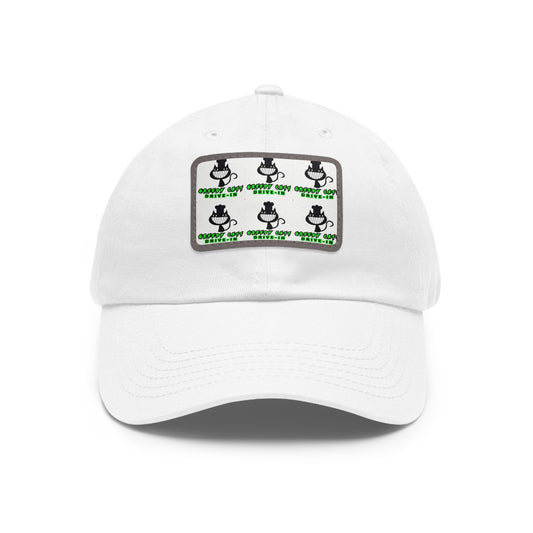 GREEDY CATT Hat with Leather Patch