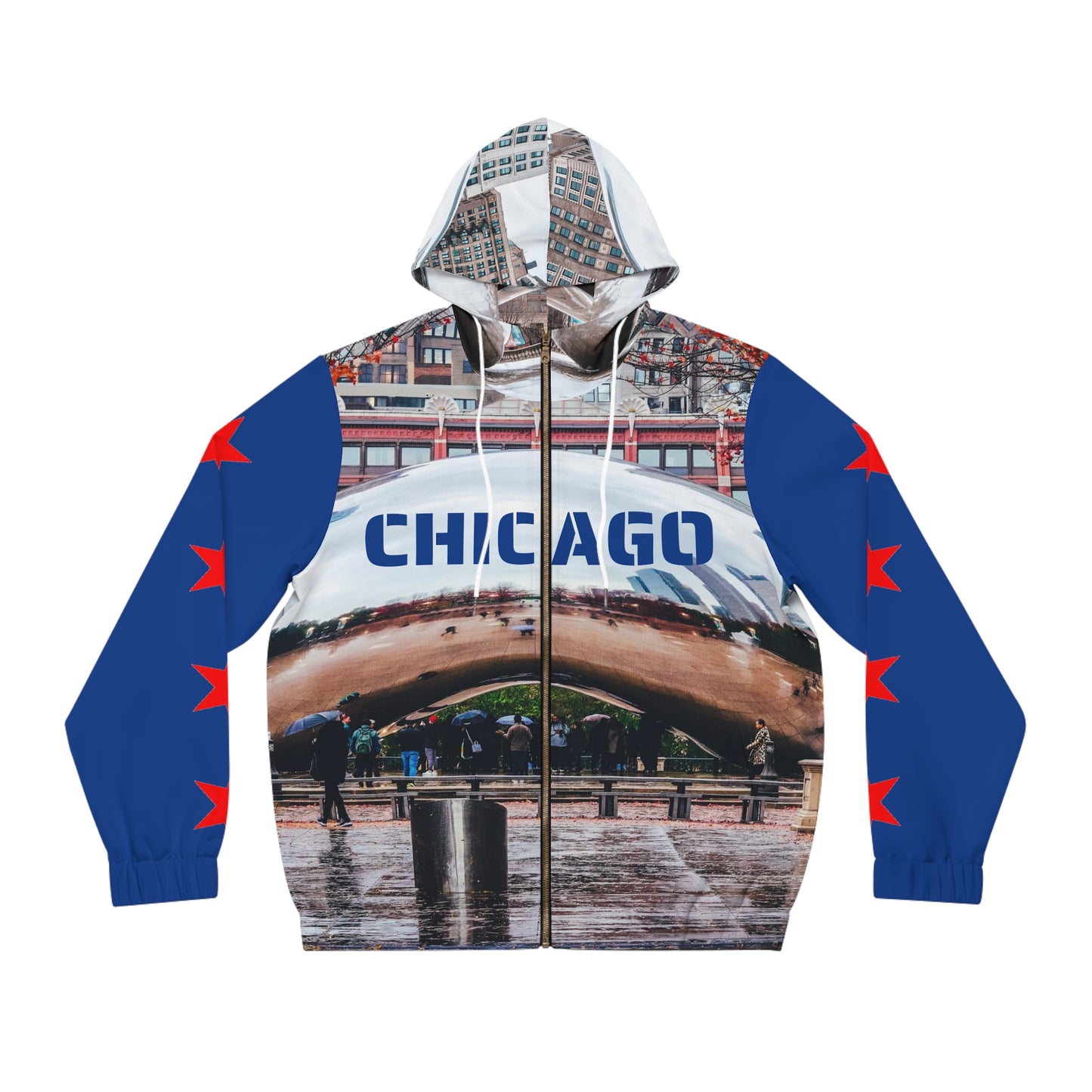 Men's Full-Zip Hoodie (AOP) CHICAGO