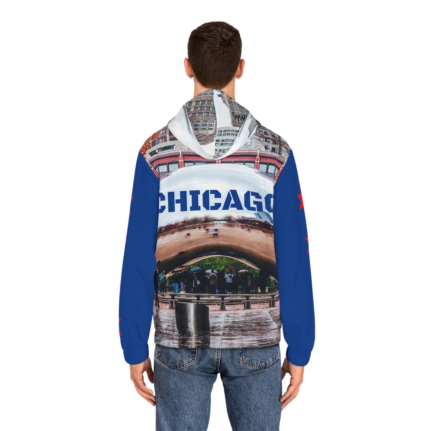Men's Full-Zip Hoodie (AOP) CHICAGO